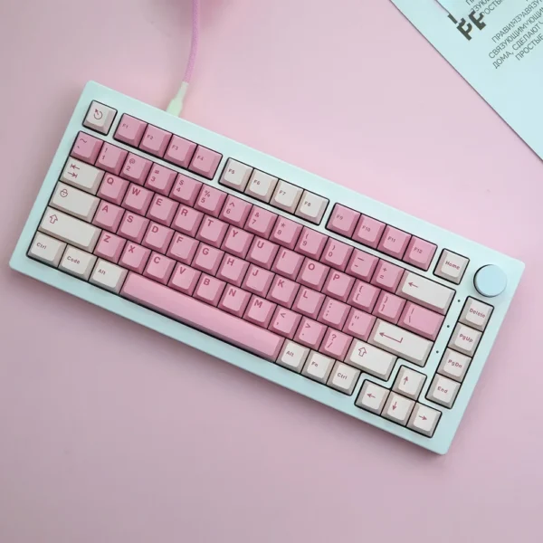 Cherry Pink Mechanical Keyboard Keycaps