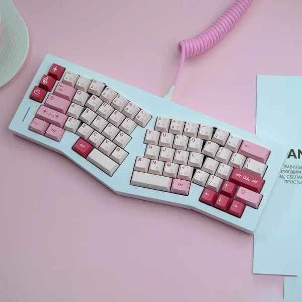 Cherry Pink Mechanical Keyboard Keycaps - Image 3