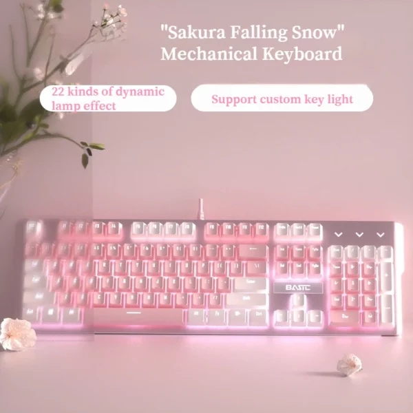 Pink Mechanical Keyboard Set - Image 2