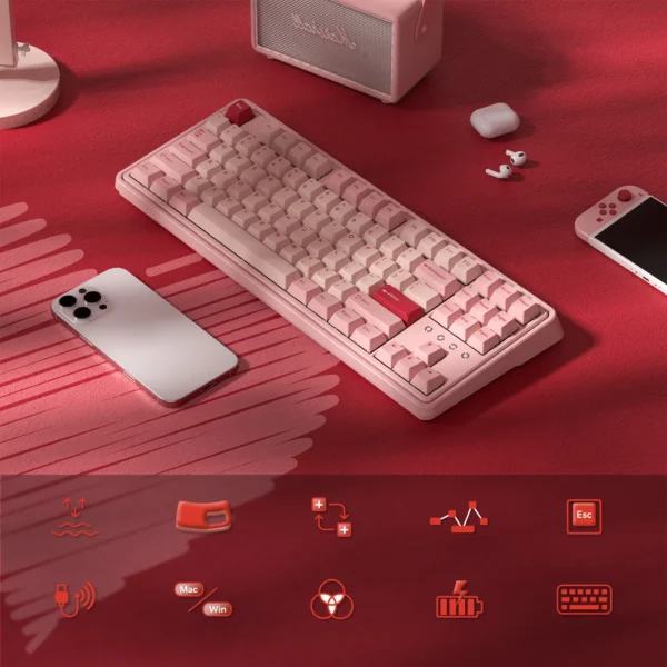 DIY Pink Mechanical Keyboard - Image 3