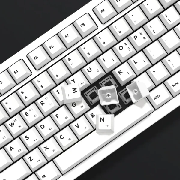 Korean White Mechanical Keyboard Keycaps - Image 8