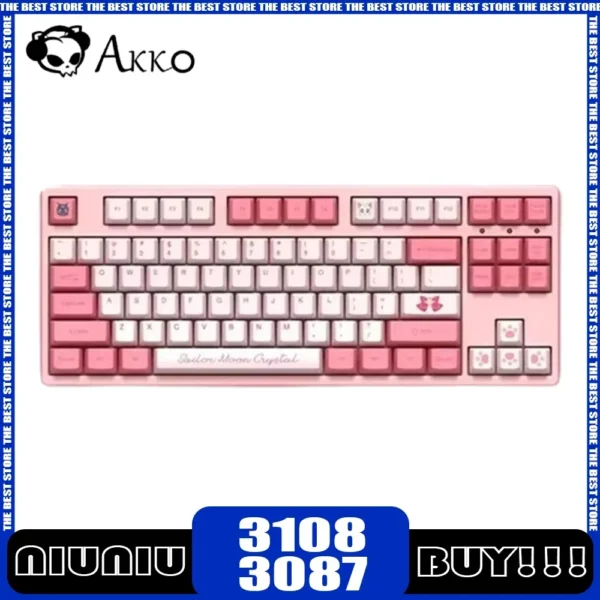 Pink Mechanical Keyboard RGB Backlit Sailor Moon