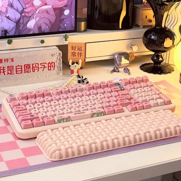 Coolkiller Wireless RGB Pink Mechanical Keyboard