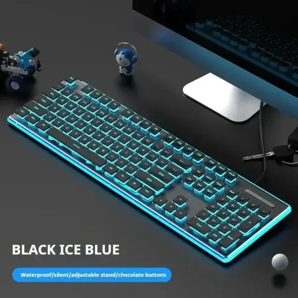 Silent Mechanical Keyboard Ultra-thin Waterproof Gaming - Image 4