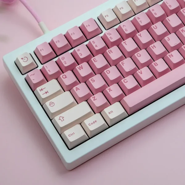 Cherry Pink Mechanical Keyboard Keycaps - Image 2