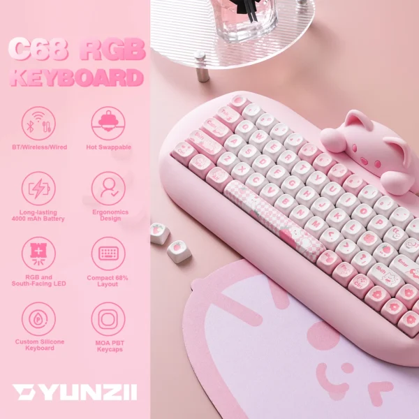 Pink Mechanical Keyboard 2025 - Image 9