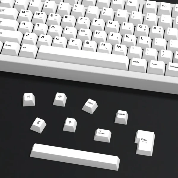 Korean White Mechanical Keyboard Keycaps - Image 5