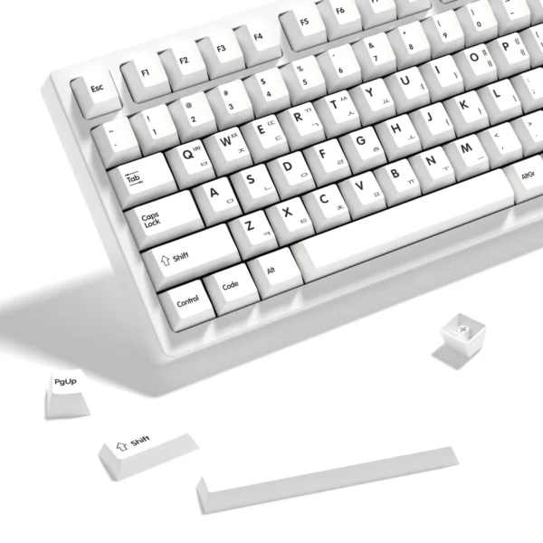 Korean White Mechanical Keyboard Keycaps